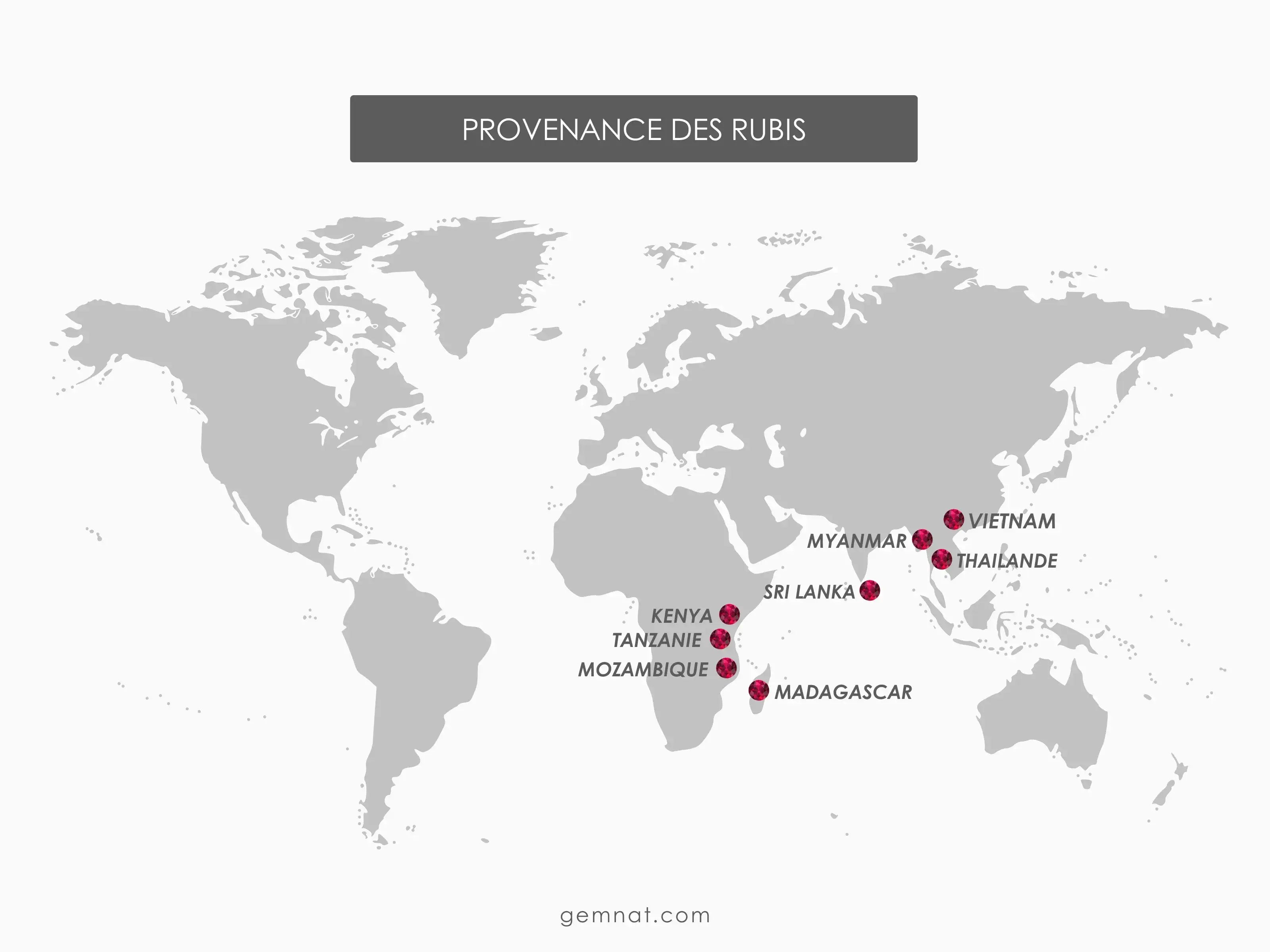 Carte Origines Rubis Naturel
