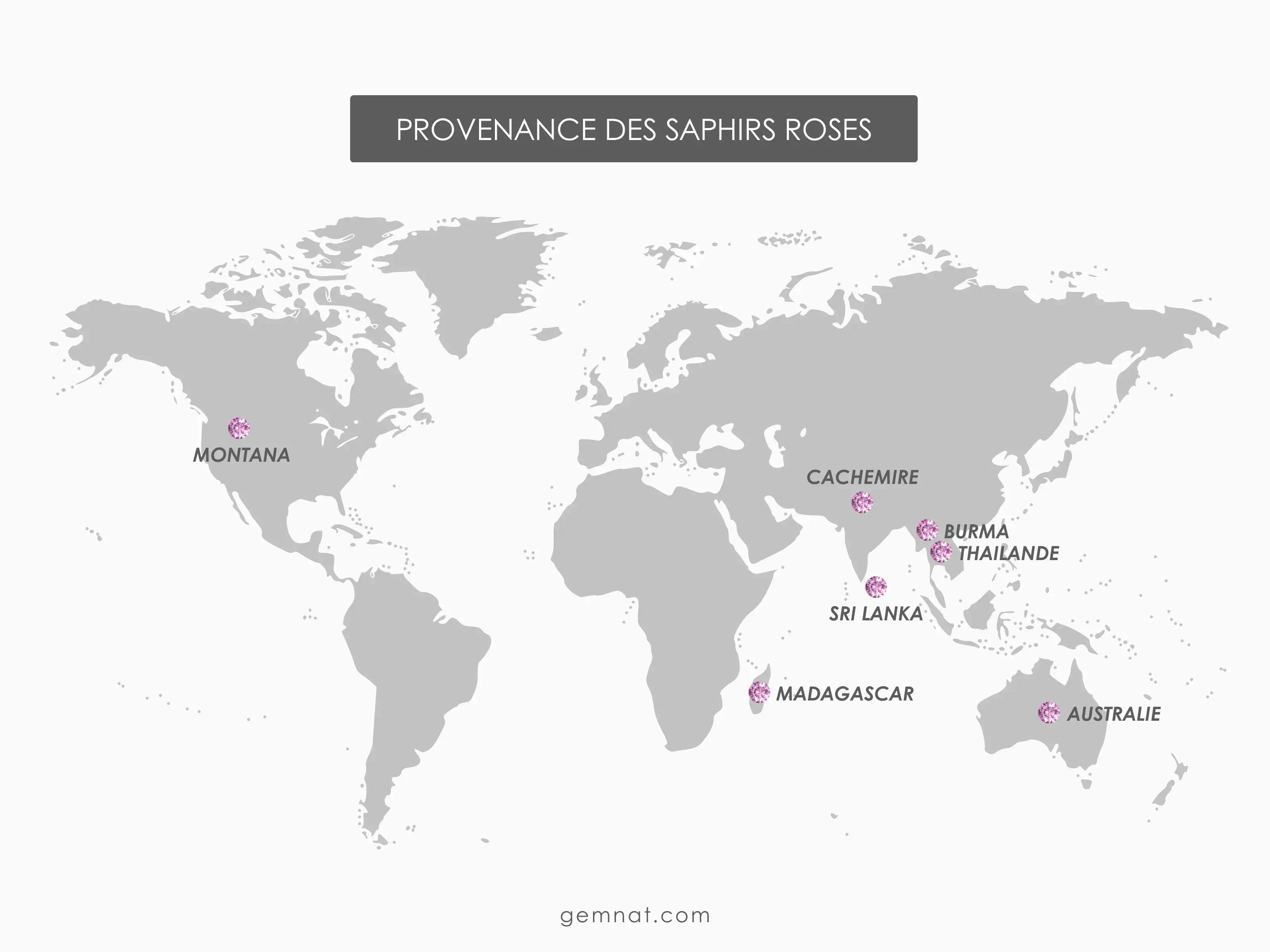 Carte Origines Saphir Rose Naturel