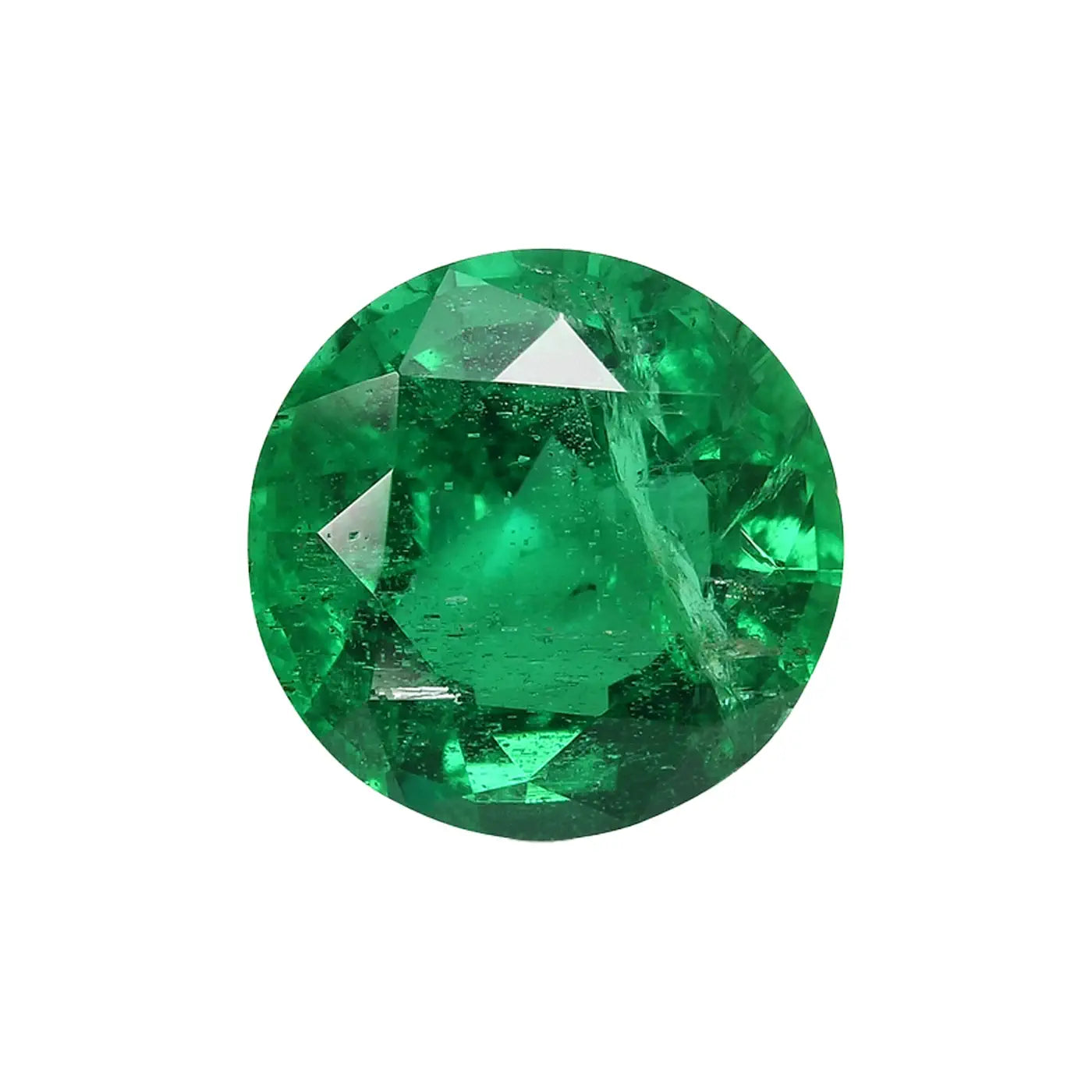 Color of intense green emerald