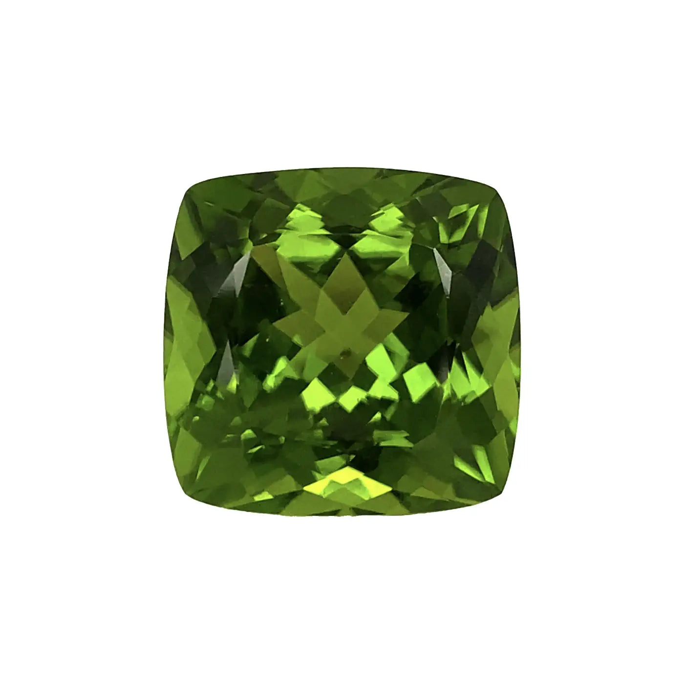 Natural peridot cushion shape