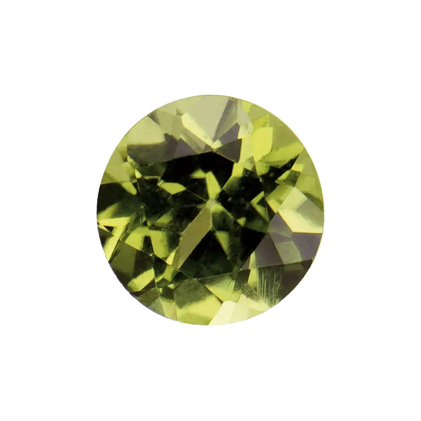 Natural peridot round shape