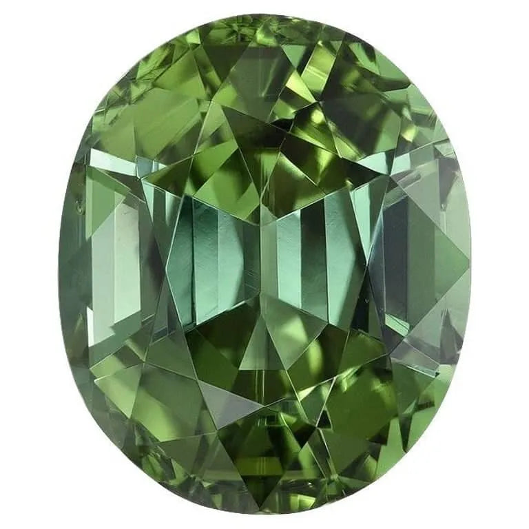 Oval Shape Natural Green Tourmaline