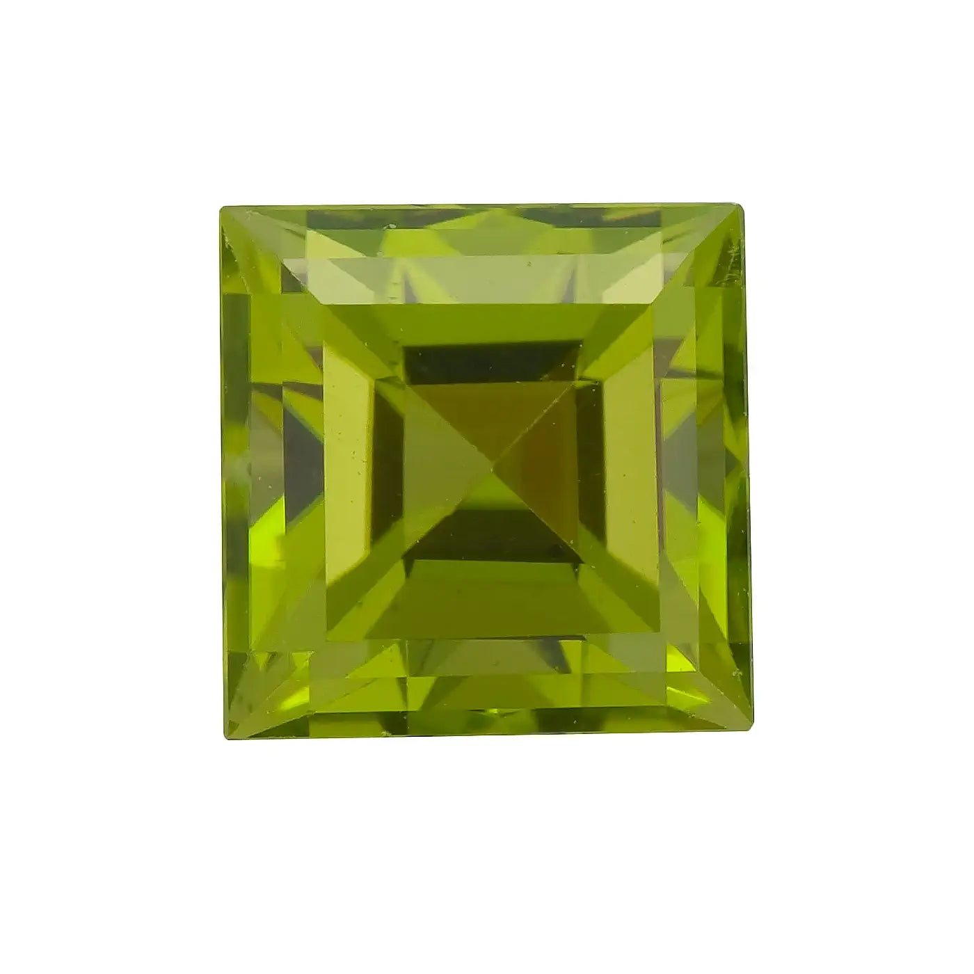 Peridot Princess Cut