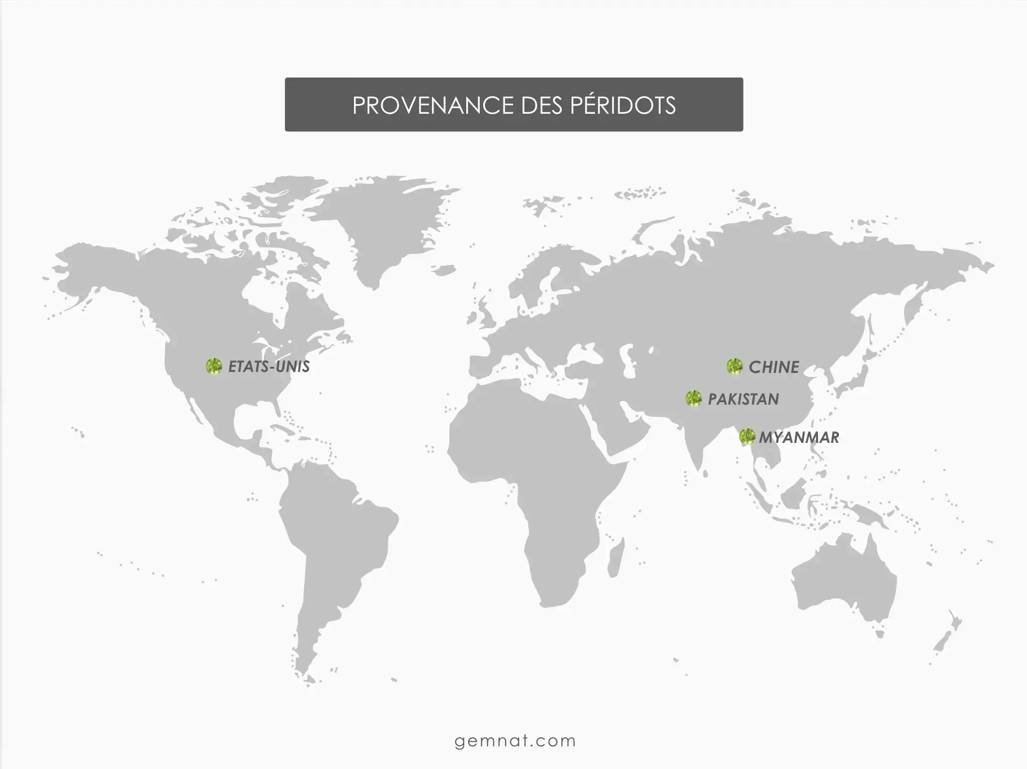 Provenance des péridots - Gemnat