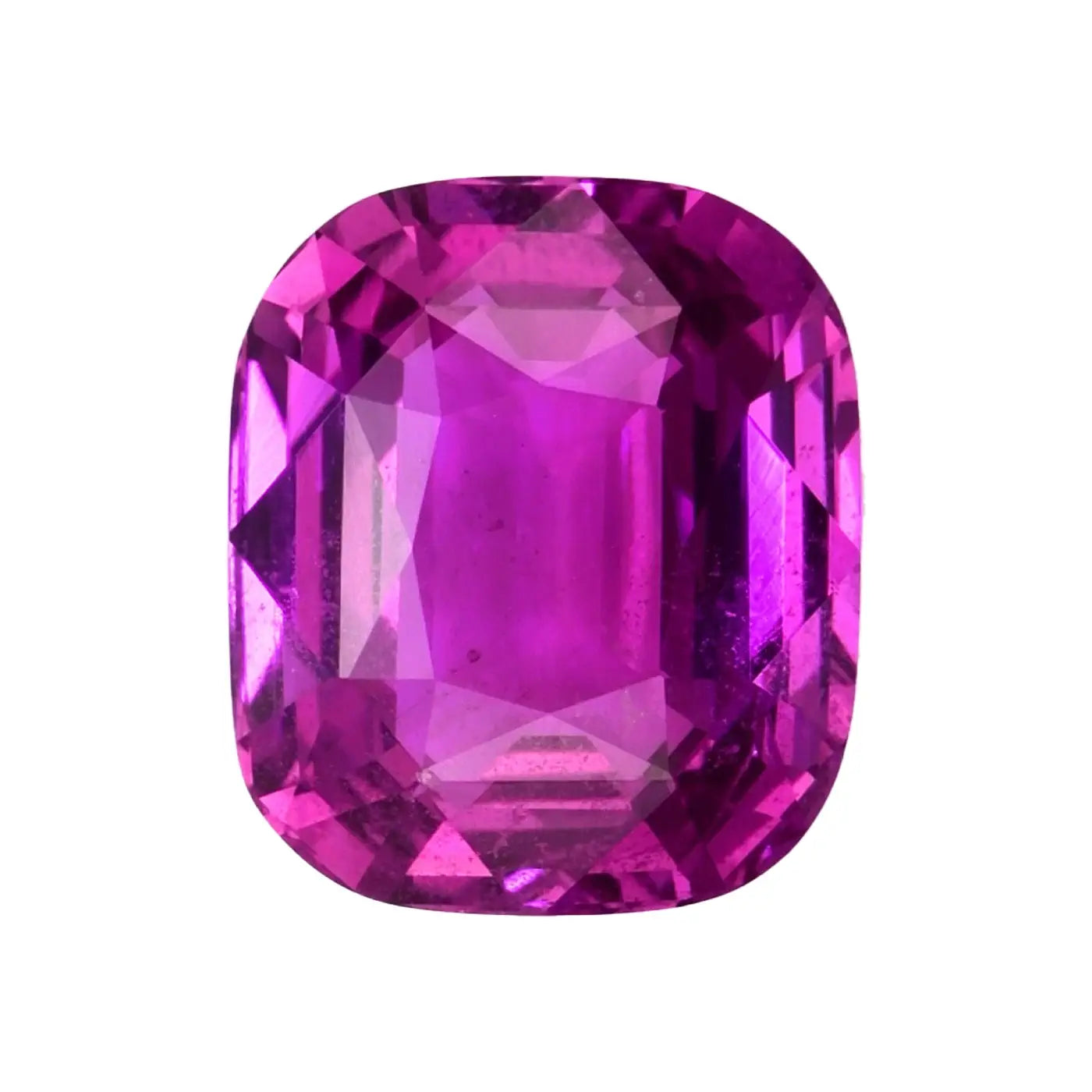 Color of purplish pink sapphire