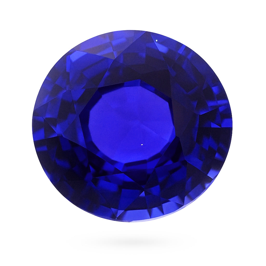 1.36 ct Round Cut Blue Sapphire