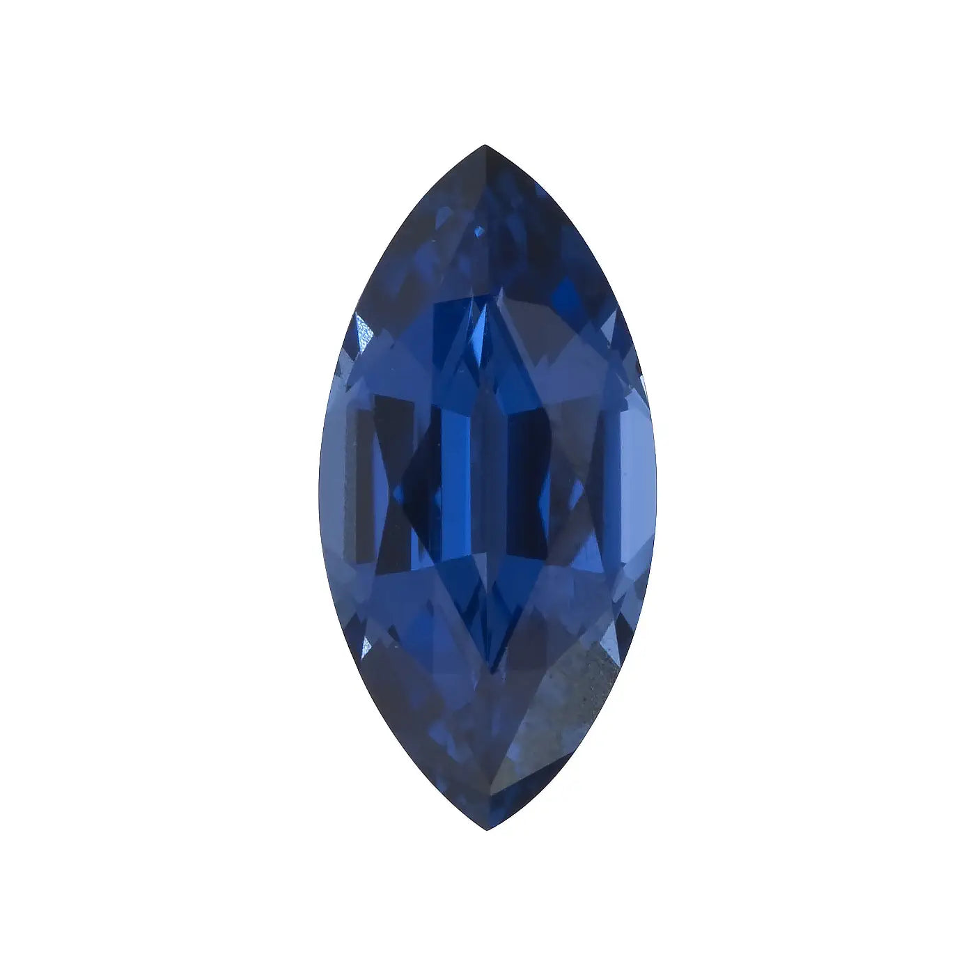 Saphir Bleu Forme Marquise