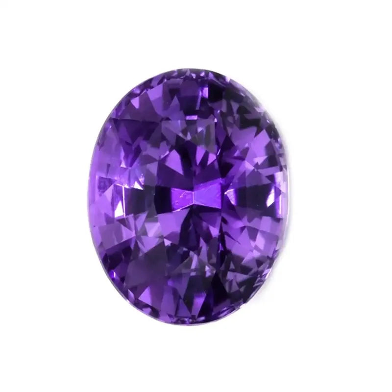 Saphir Violet Naturel Forme Ovale