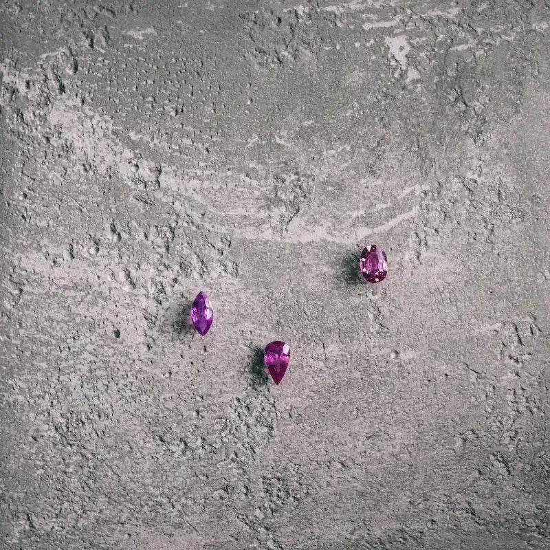 Saphirs Roses Naturels Non Sertis