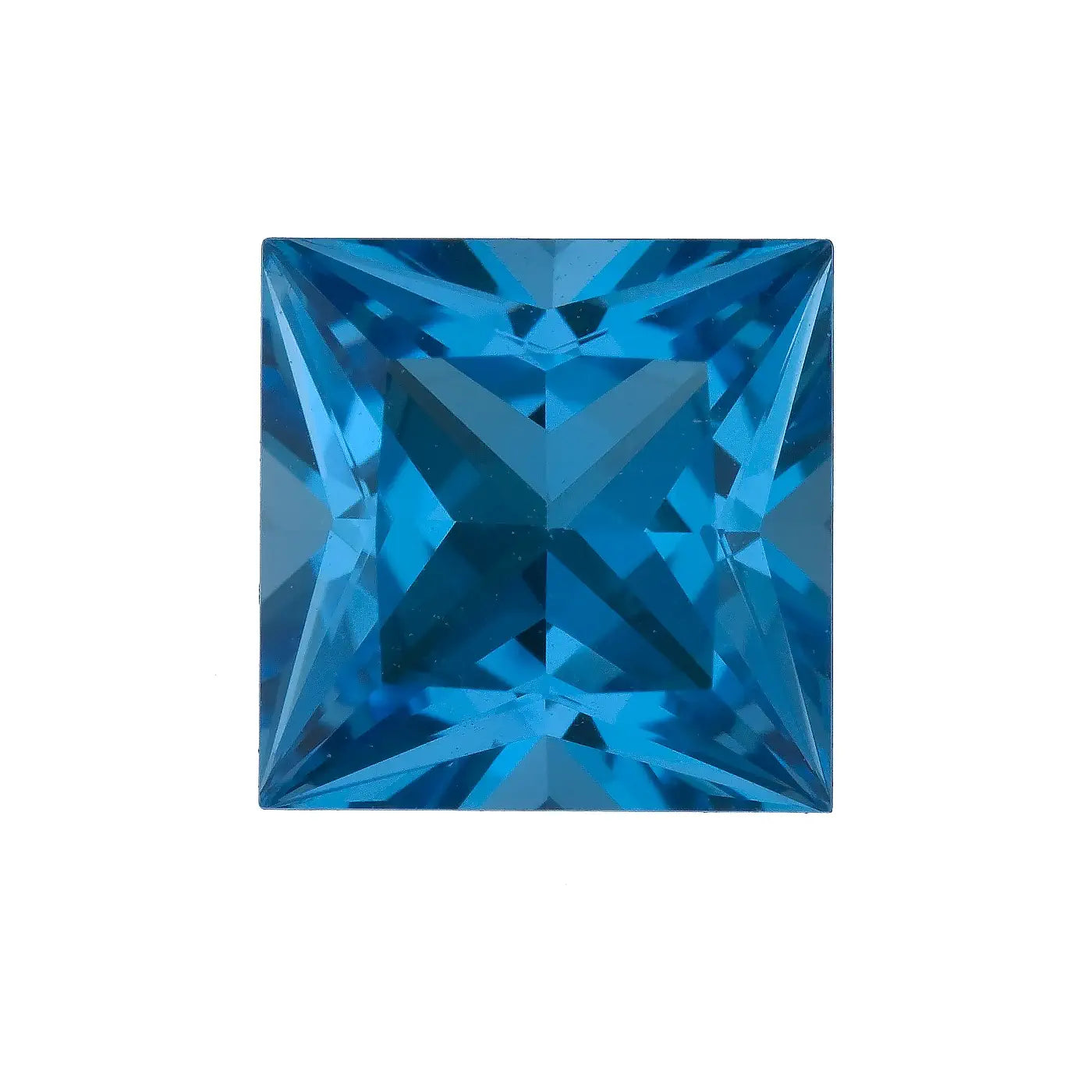 Topaze Bleu Suisse Forme Princesse