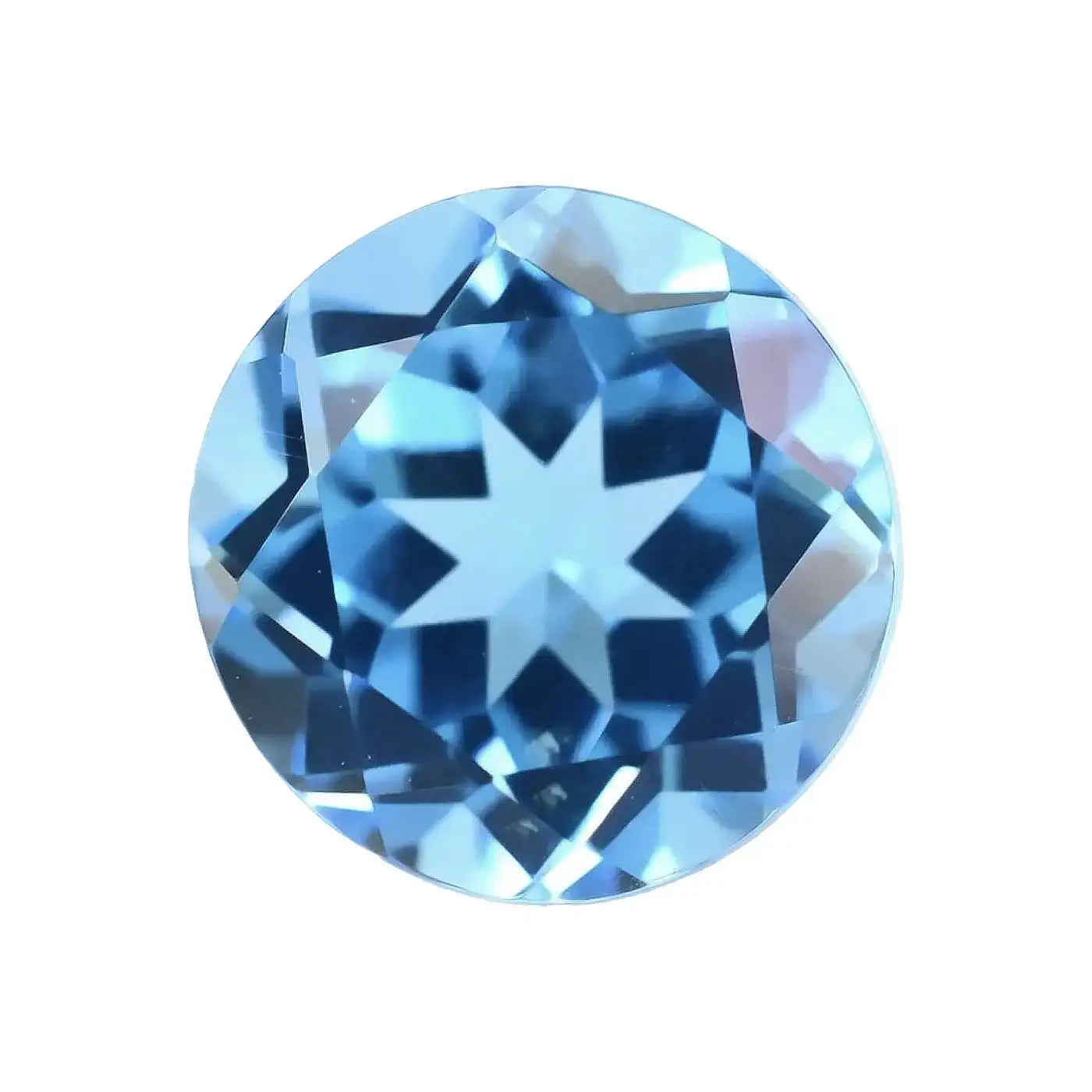 Topaze Bleu Suisse Forme Ronde