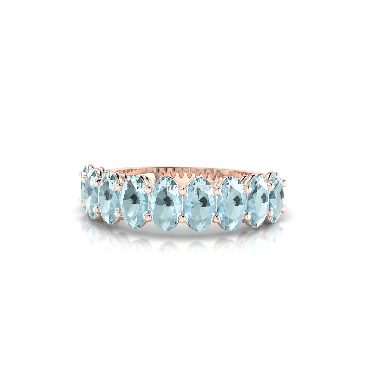 Affection | 18k Rose Gold 5 x 3 mm Oval Aquamarine Ring
