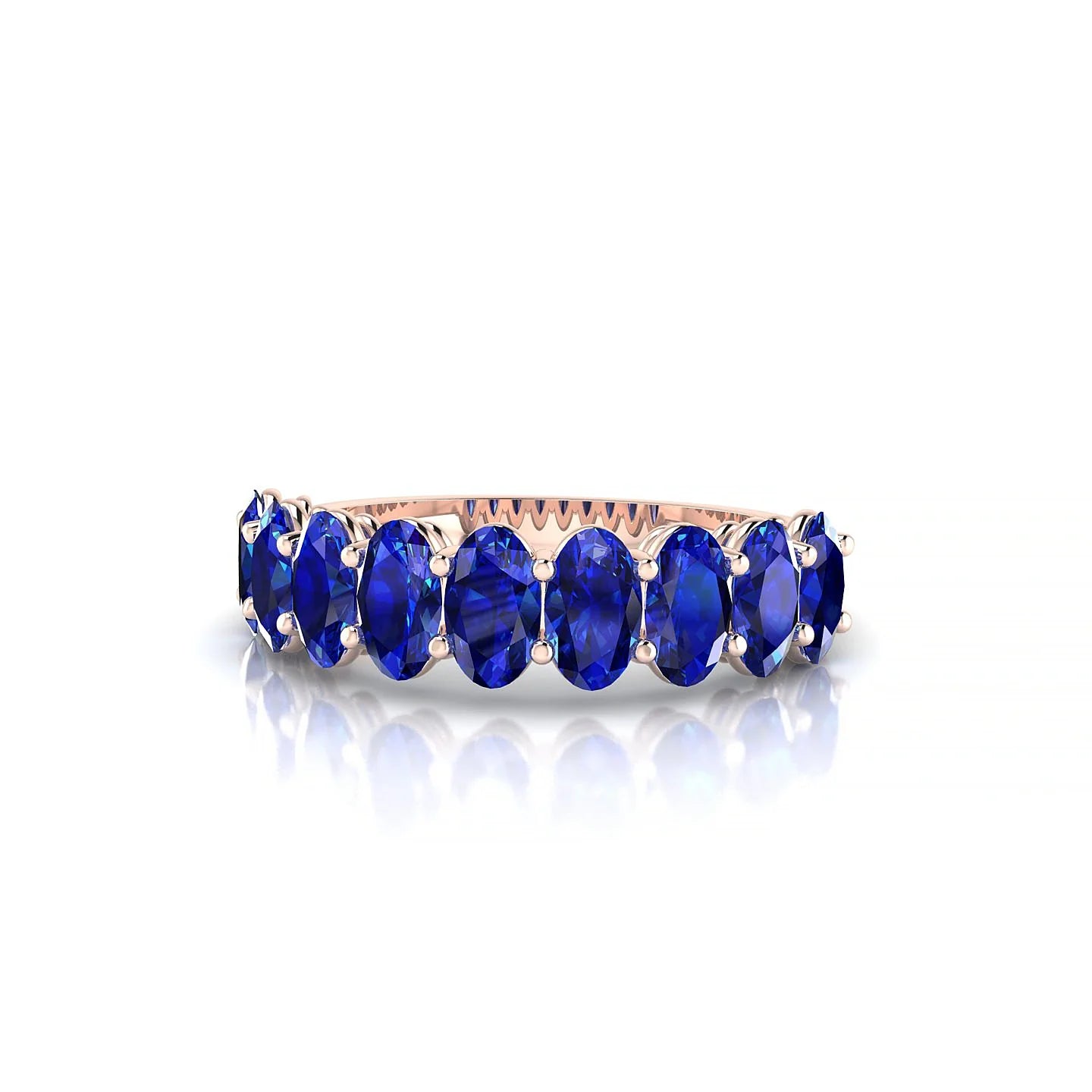 Affection | 18k Rose Gold 5 x 3 mm Oval Sapphire Ring