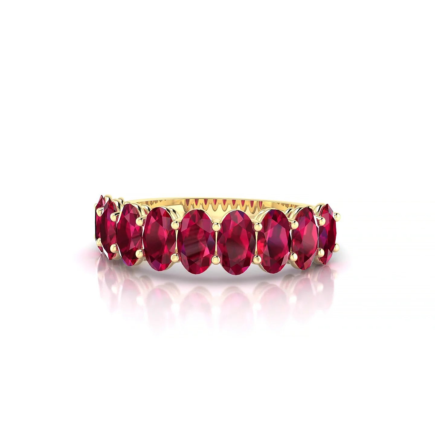 Affection | 18k Yellow Gold 5 x 3 mm Oval Ruby Ring