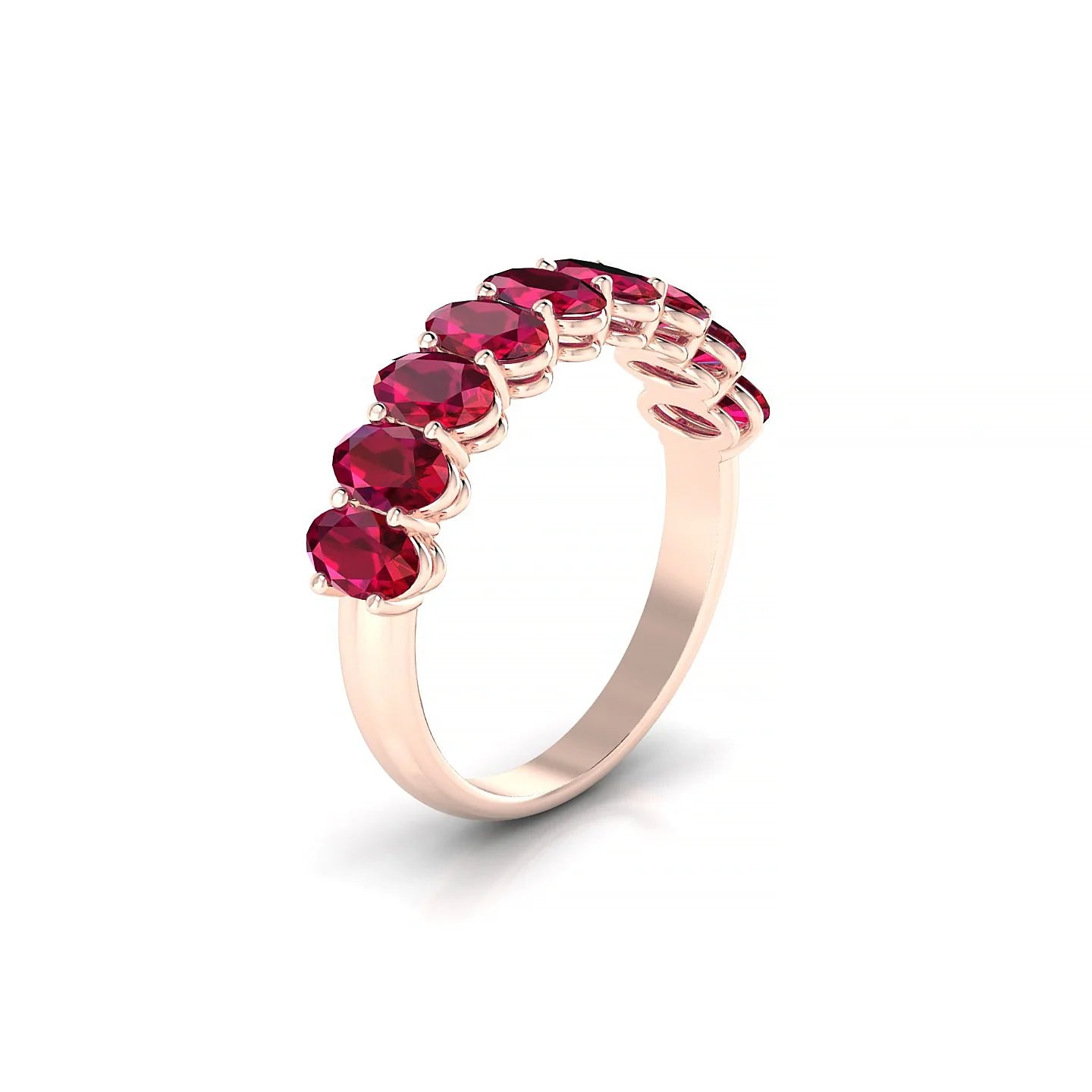 Affection | 18k Rose Gold 5 x 3 mm Oval Ruby Ring