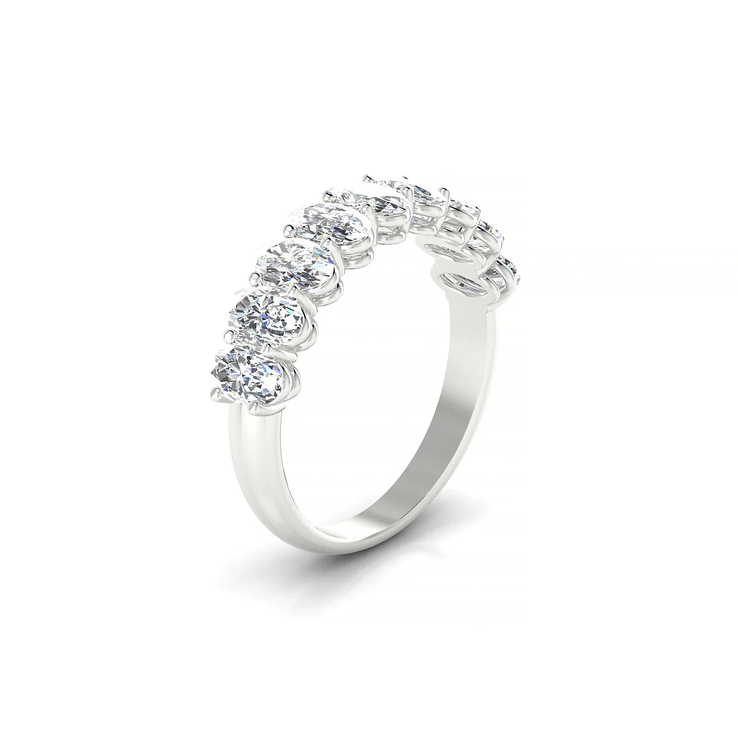 Affection | 18k White Gold 5 x 3 mm Oval Diamond Ring