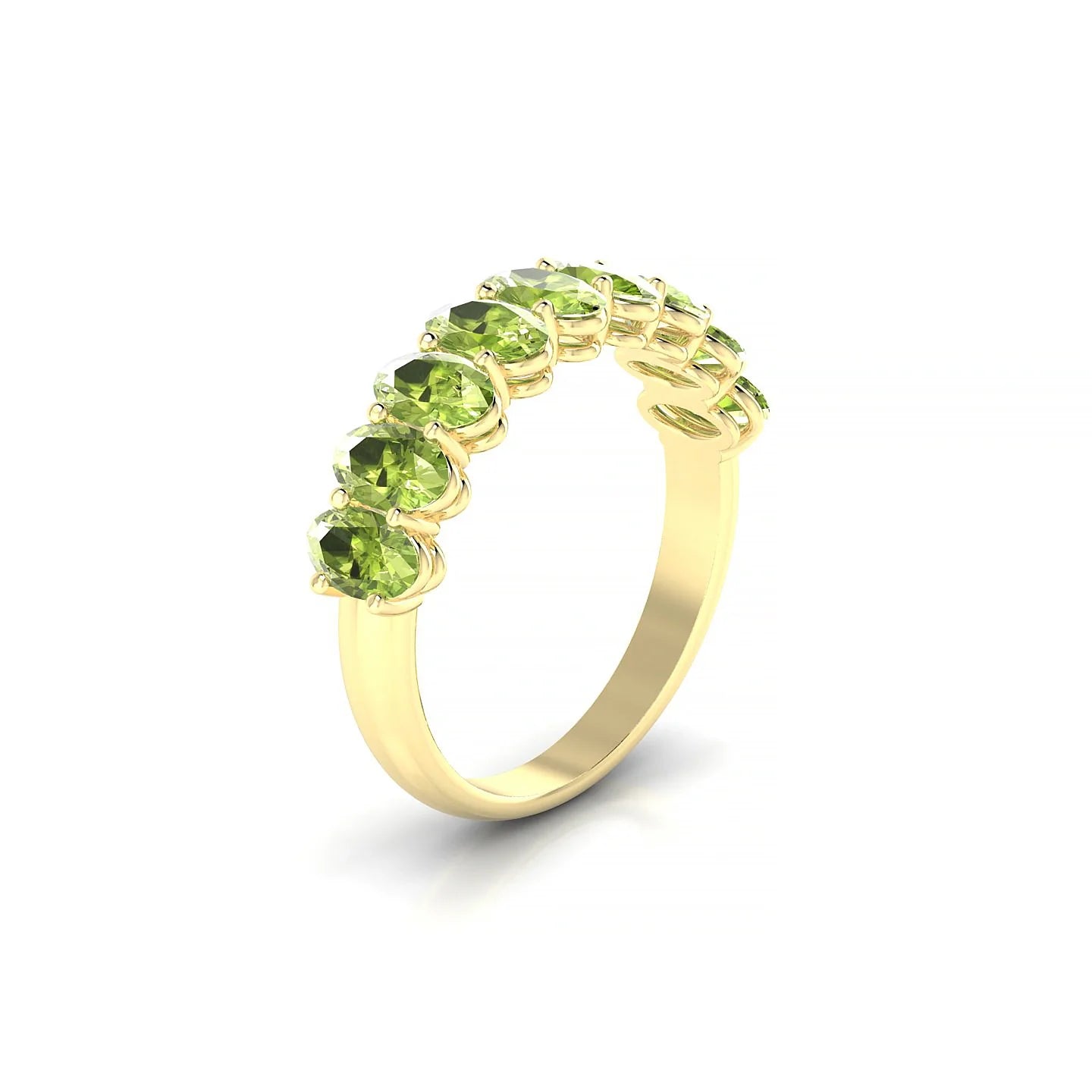 Affection | 18k Yellow Gold 5 x 3 mm Oval Peridot Ring