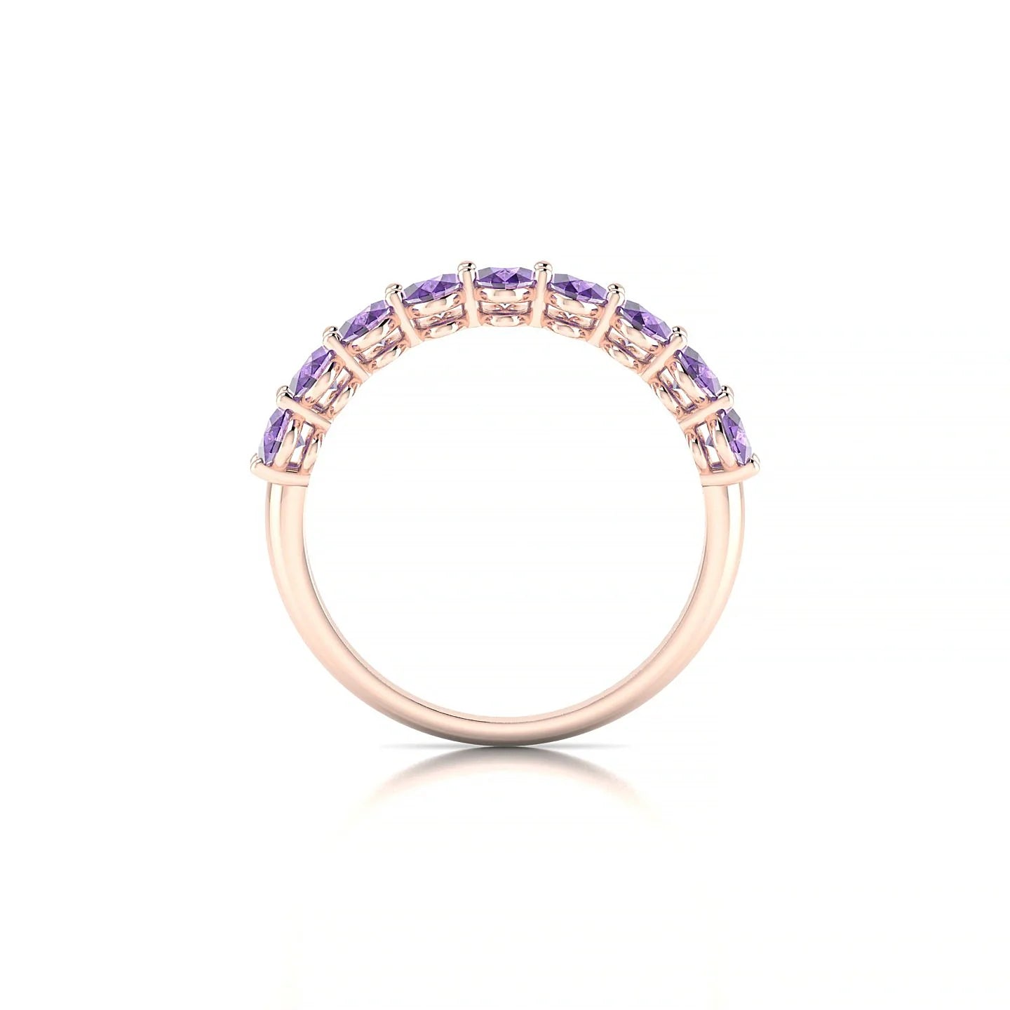Affection | 18k Rose Gold 5 x 3 mm Oval Amethyst Ring