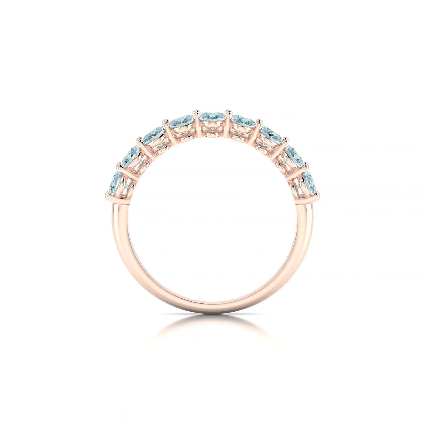 Affection | 18k Rose Gold 5 x 3 mm Oval Aquamarine Ring