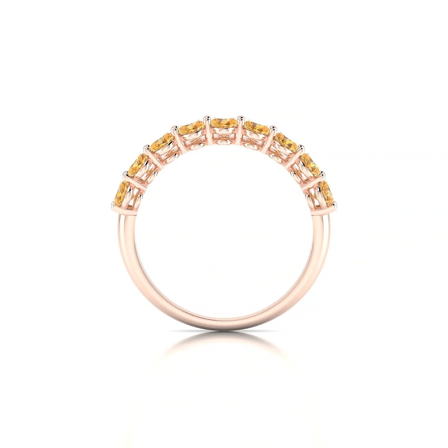 Affection | 18k Rose Gold 5 x 3 mm Oval Citrine Ring