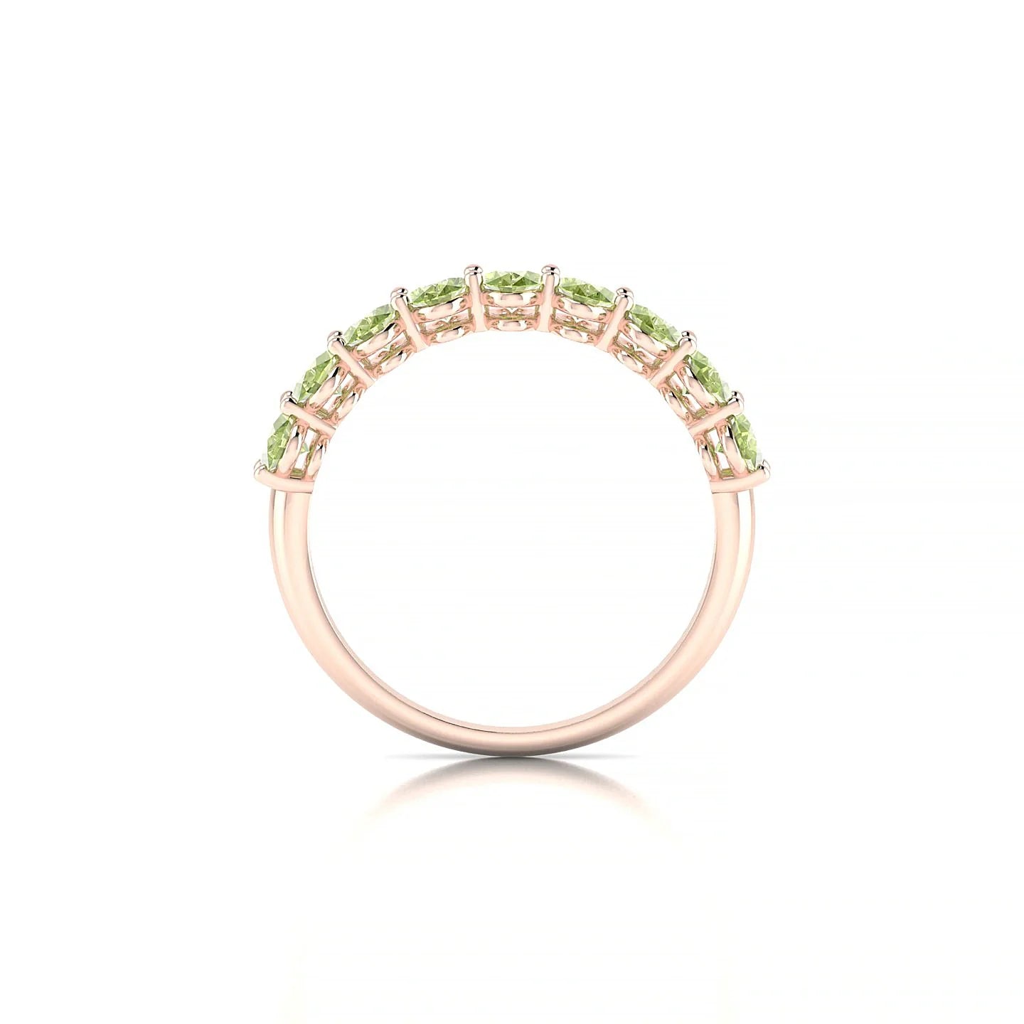Affection | 18k Rose Gold 5 x 3 mm Oval Peridot Ring