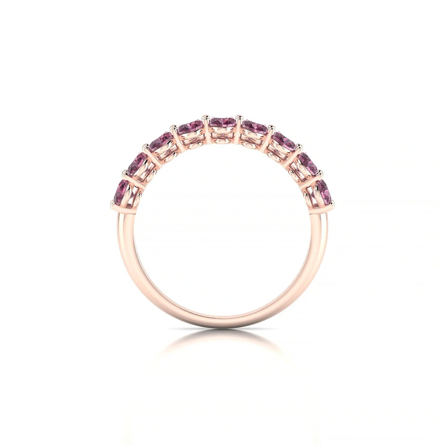 Affection | 18k Rose Gold 5 x 3 mm Oval Rhodolite Ring