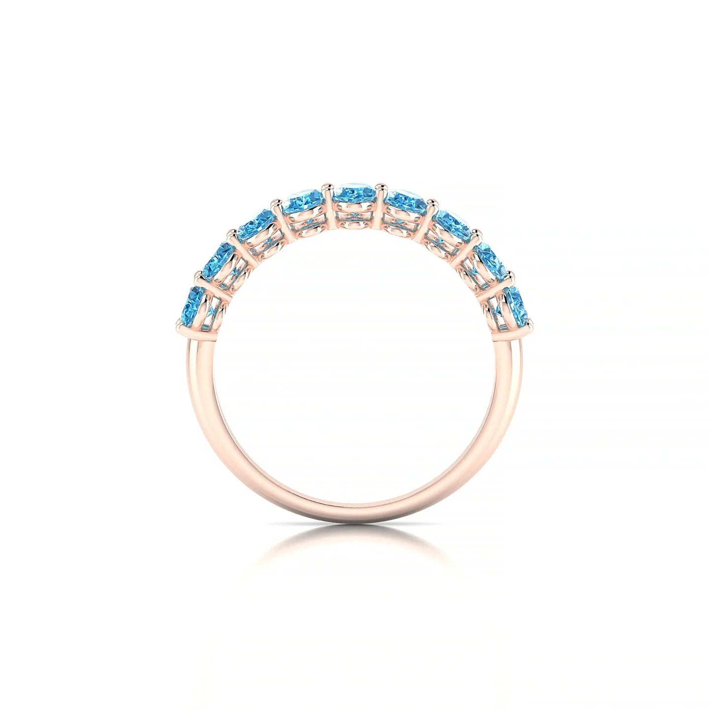 Affection | 18k Rose Gold 5 x 3 mm Oval Topaz Ring