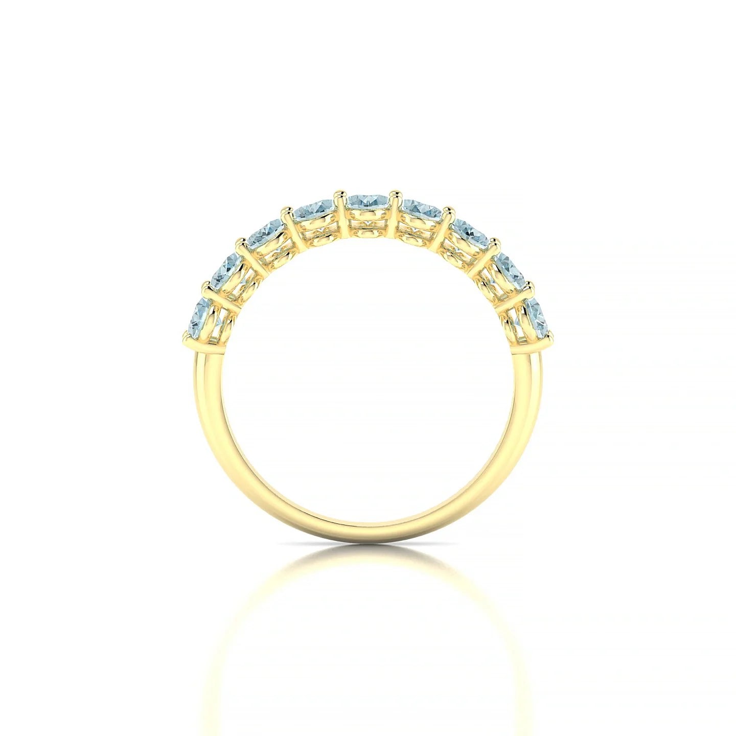 Affection | 18k Yellow Gold 5 x 3 mm Oval Aquamarine Ring