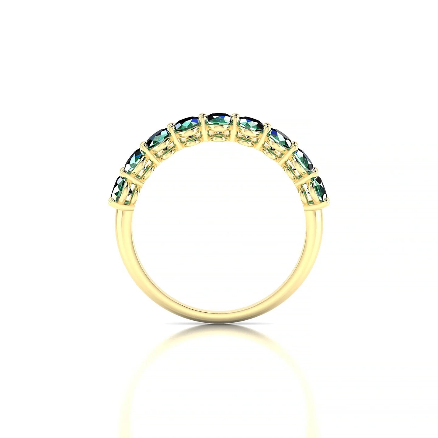 Affection | 18k Yellow Gold 5 x 3 mm Oval Emerald Ring