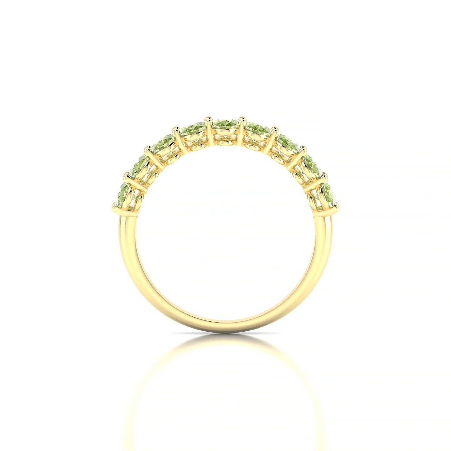 Affection | 18k Yellow Gold 5 x 3 mm Oval Peridot Ring