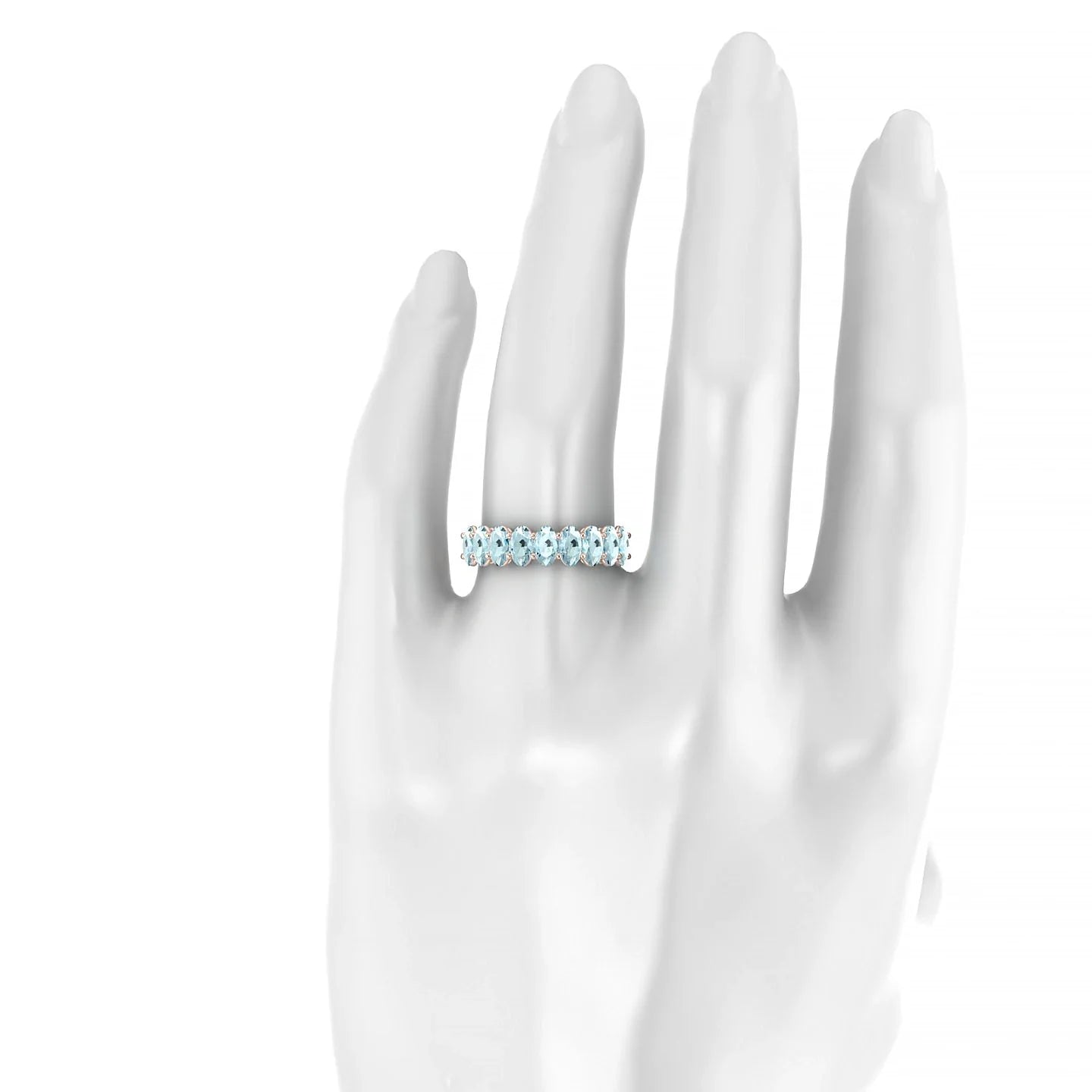 Affection | 18k Rose Gold 5 x 3 mm Oval Aquamarine Ring