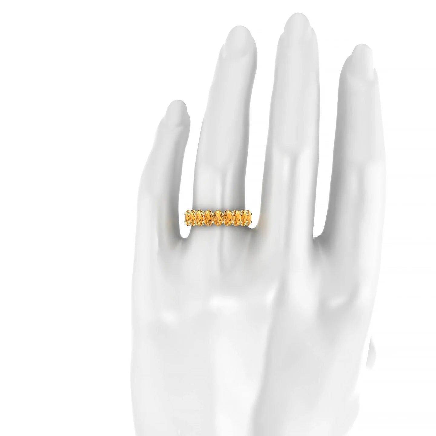 Affection | 18k Yellow Gold 5 x 3 mm Oval Citrine Ring