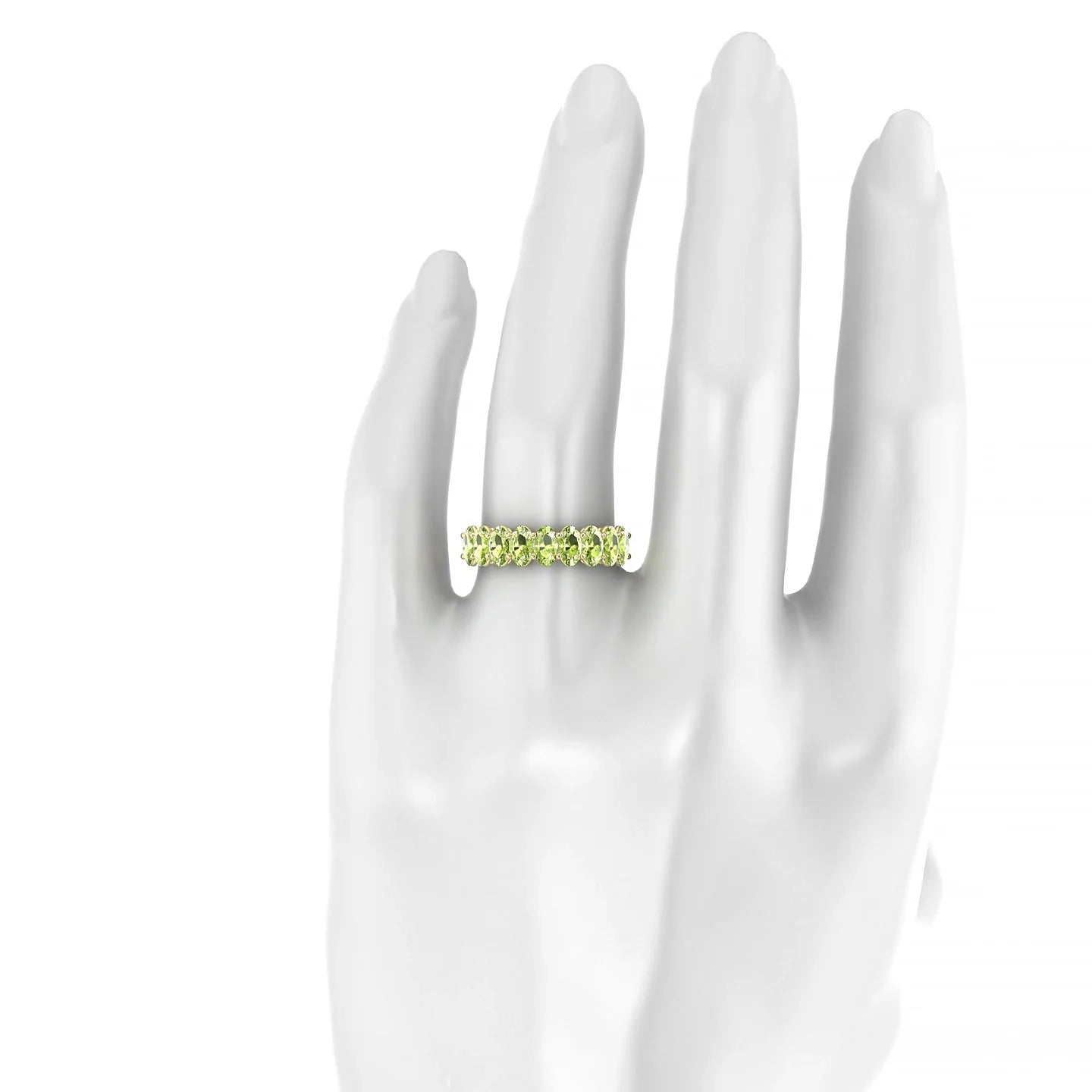 Affection | 18k Yellow Gold 5 x 3 mm Oval Peridot Ring