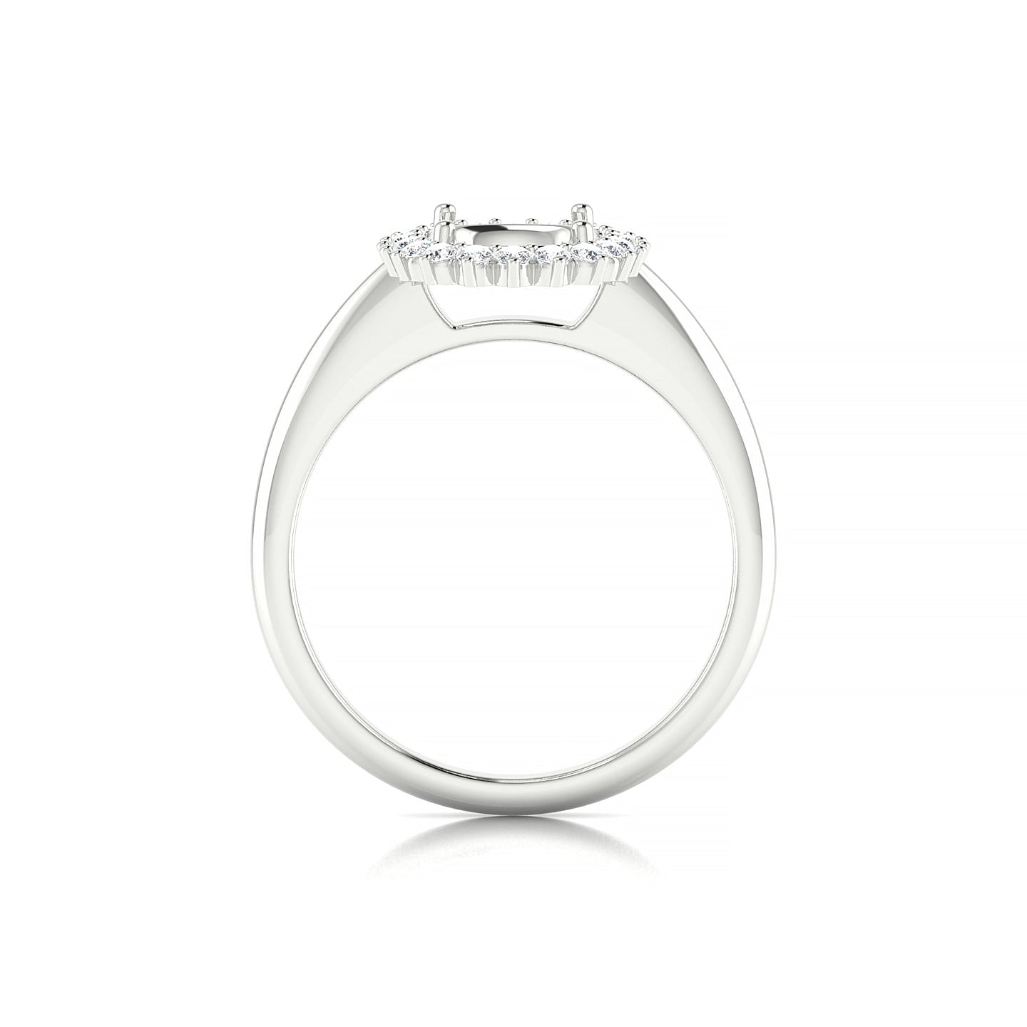 Blossom Cushion 2-2.99 ct | 18k White Gold Halo Ring