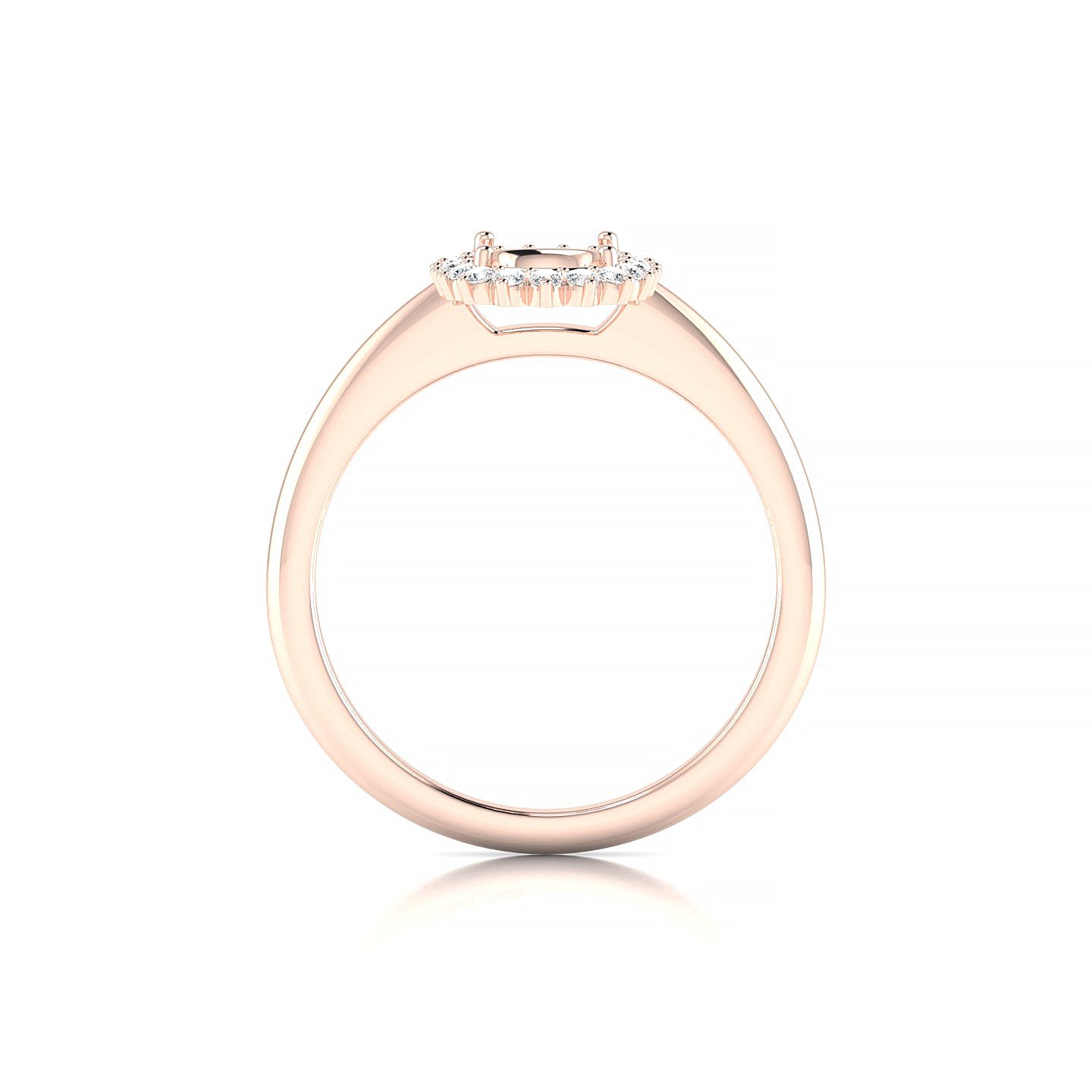 Blossom Cushion 1-1.99 ct | 18k Rose Gold Halo Ring