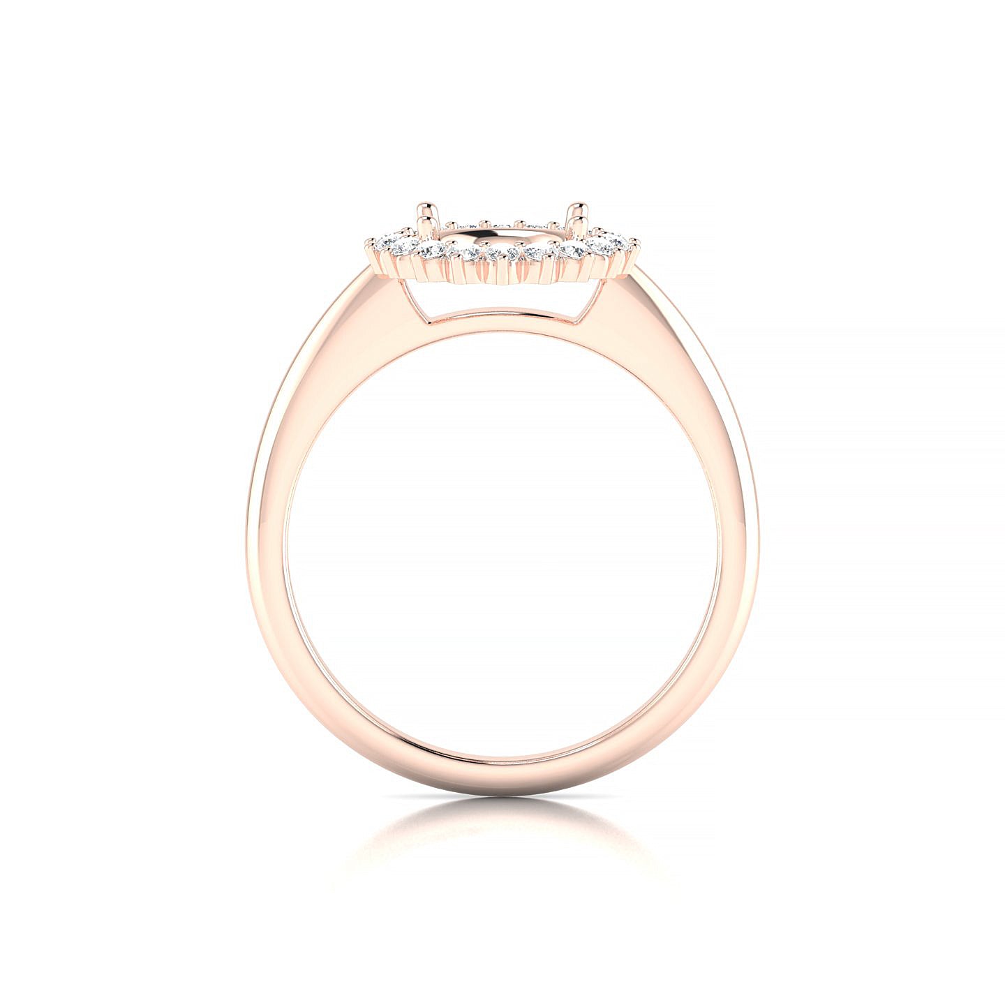 Blossom Round 2-2.99 ct | 18k Rose Gold Halo Ring