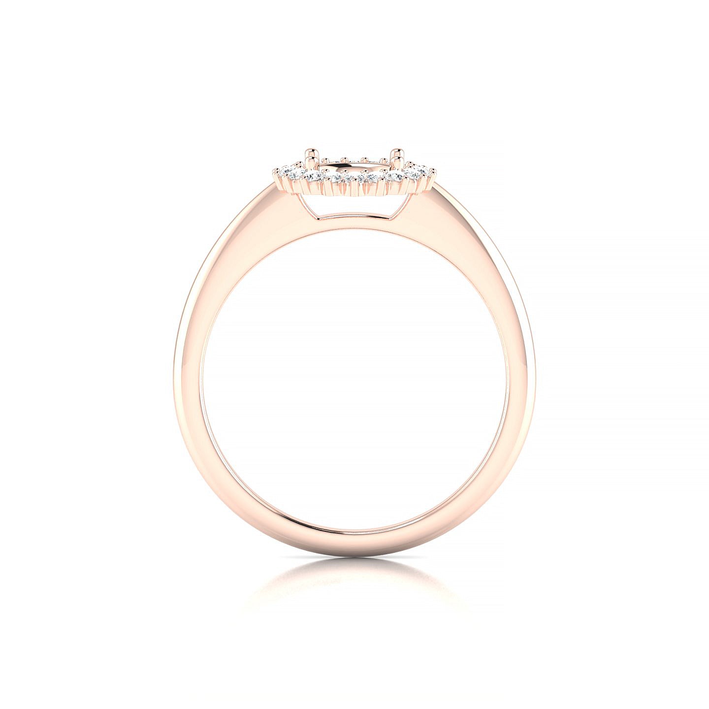Blossom Round 1-1.99 ct | 18k Rose Gold Halo Ring