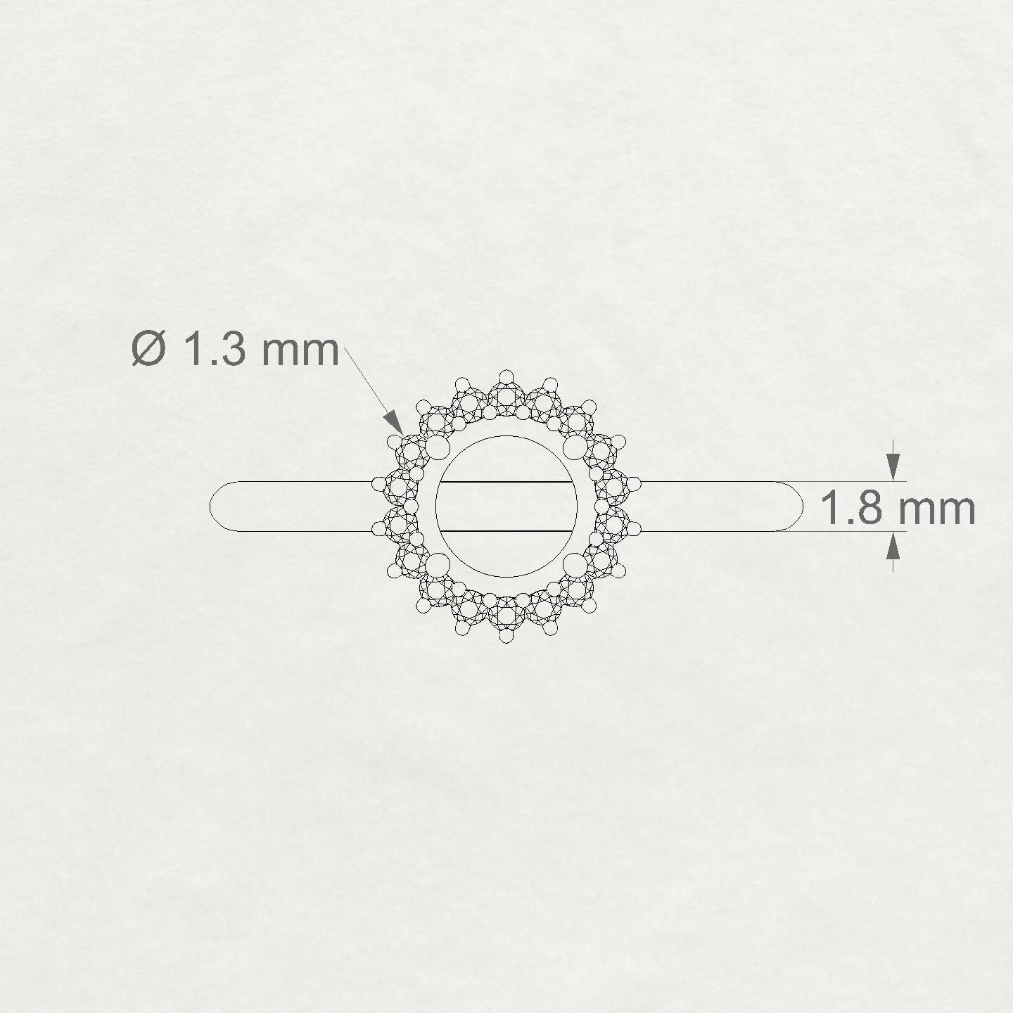 Blossom Round 1-1.99 ct | 18k Rose Gold Halo Ring