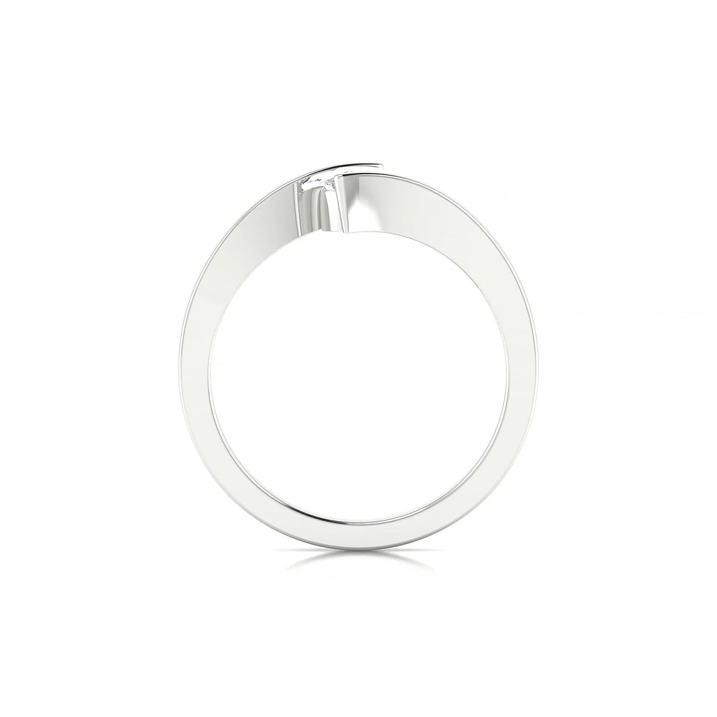Brim | 18k White Gold 4.2 mm Round Diamond Ring