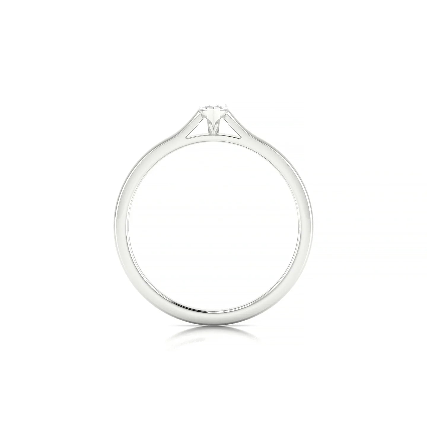 Cathedral | 18k White Gold 6 x 3 mm Marquise Diamond Ring