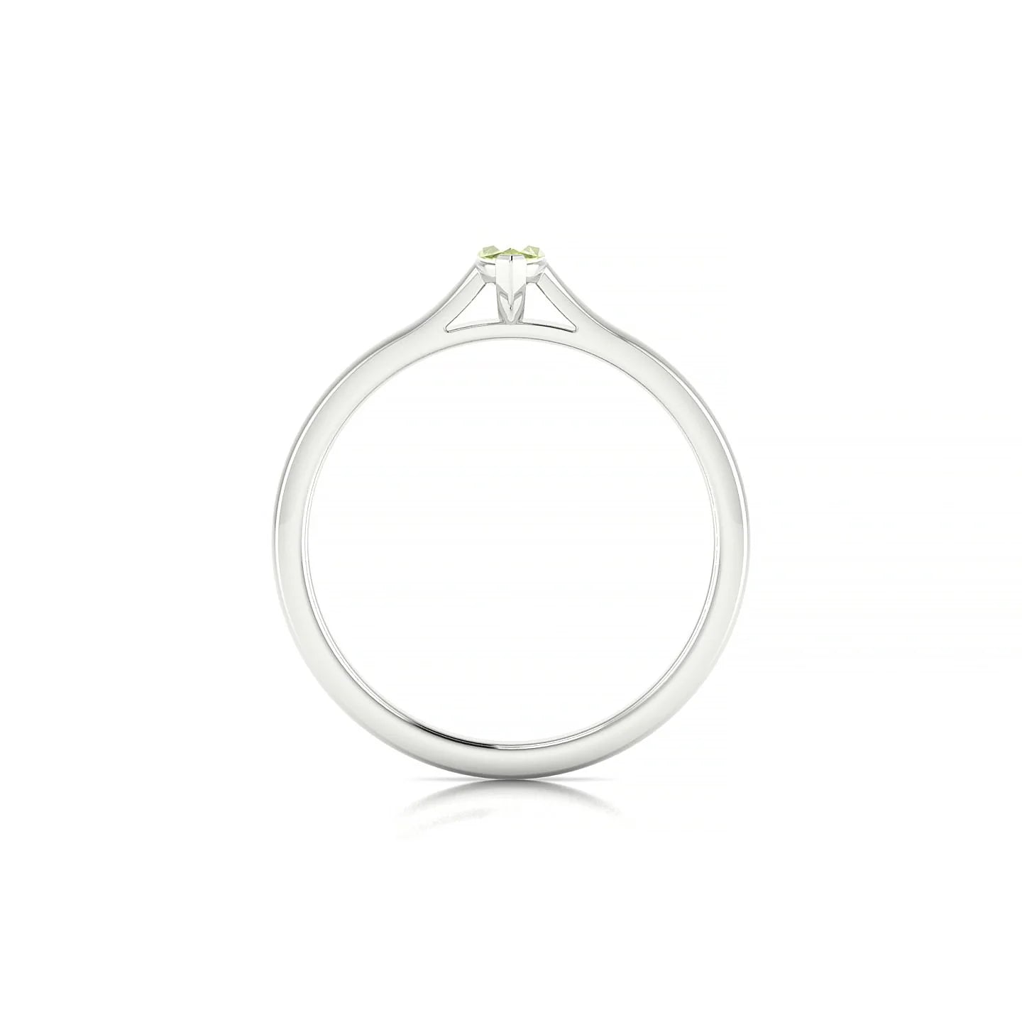 Cathedral | 18k White Gold 6 x 3 mm Marquise Peridot Ring