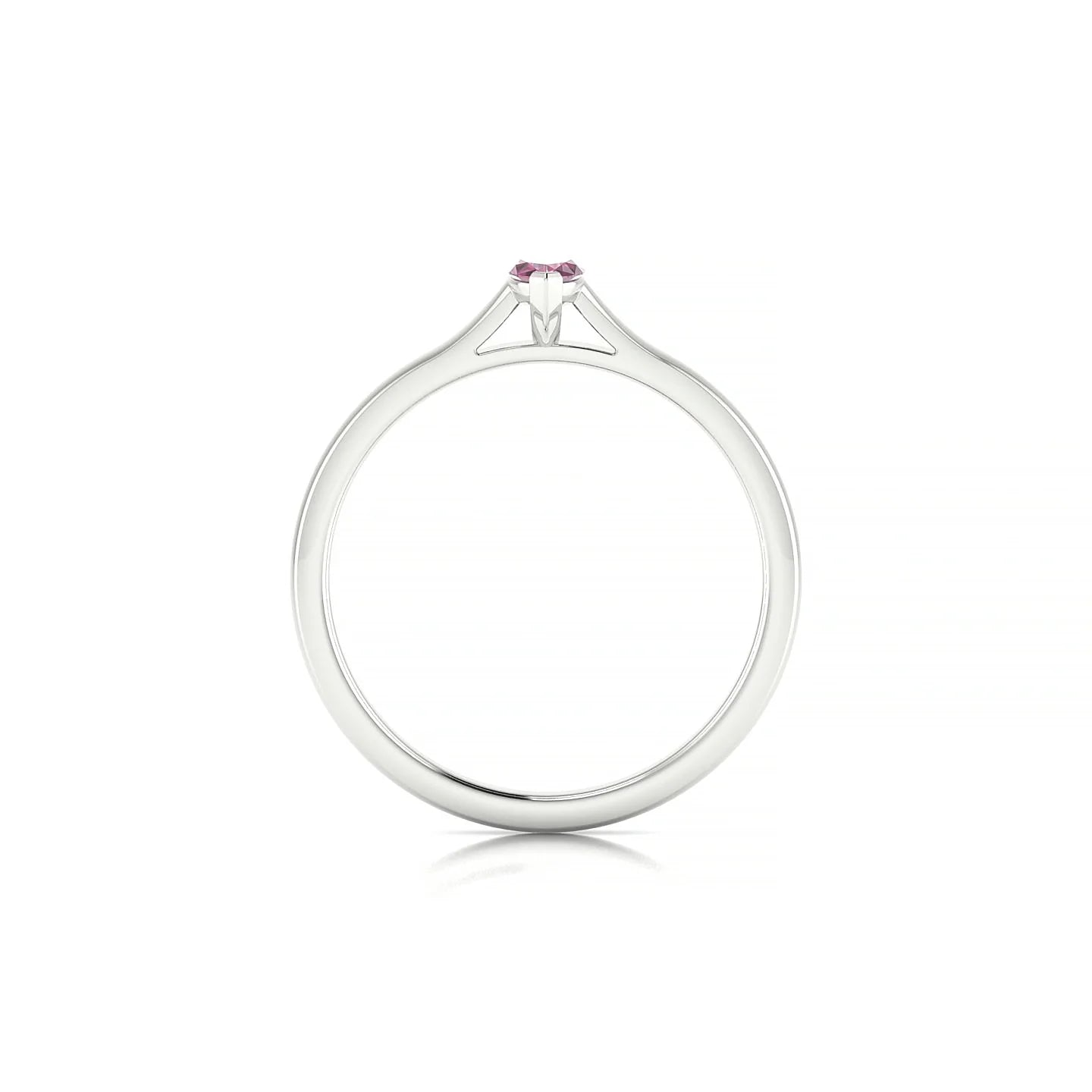 Cathedral | 18k White Gold 6 x 3 mm Marquise Rhodolite Ring