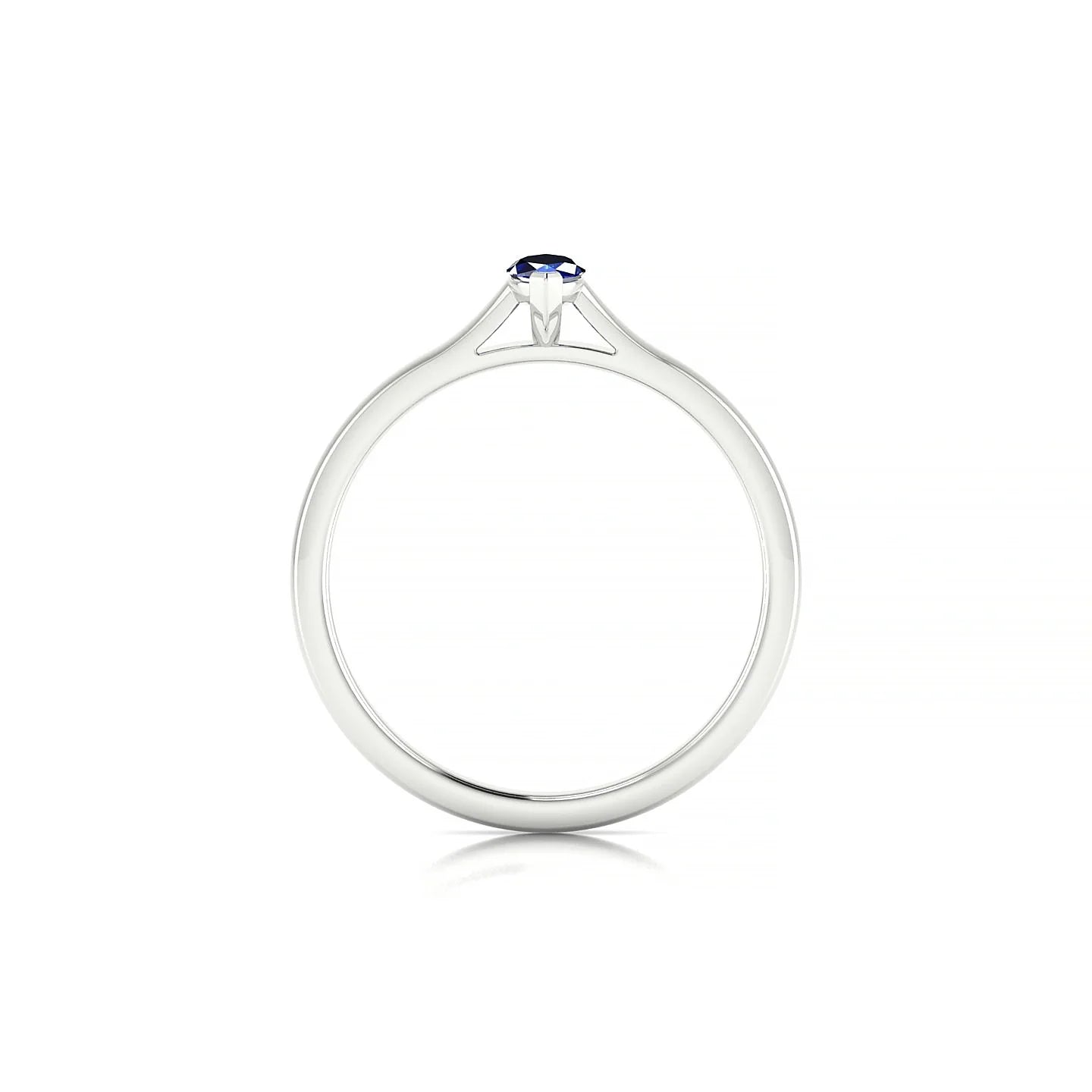 Cathedral | 18k White Gold 6 x 3 mm Marquise Sapphire Ring