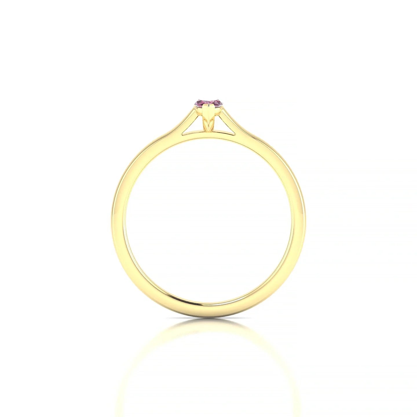 Cathedral | 18k Yellow Gold 6 x 3 mm Marquise Rhodolite Ring