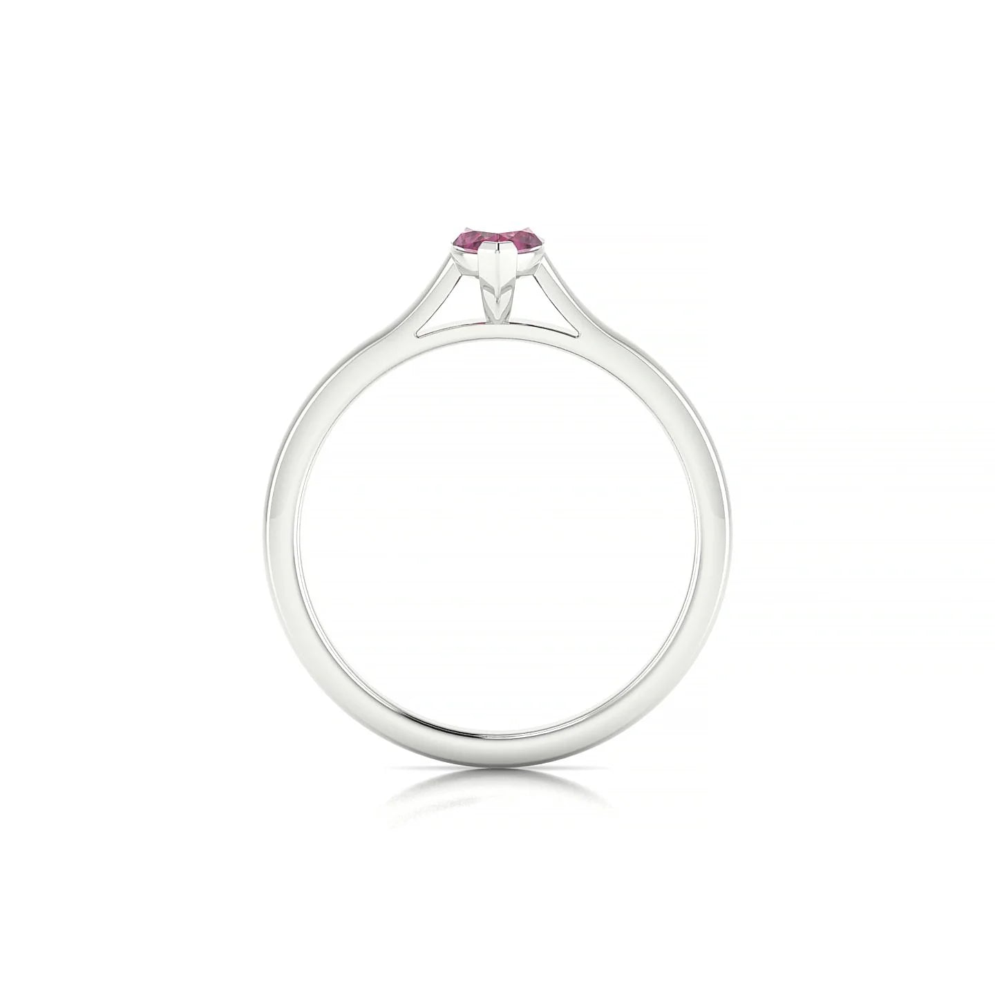 Cathedral | 18k White Gold 8 x 4 mm Marquise Rhodolite Ring