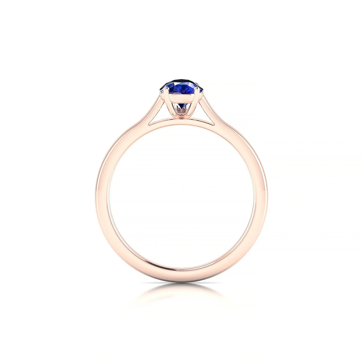 Cathedral | 18k Rose Gold 7 x 5 mm Pear Sapphire Ring