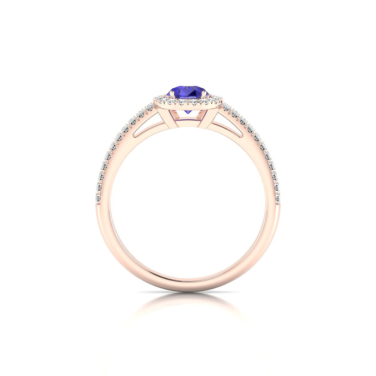 Celeste | 18k Rose Gold 7 x 5 mm Pear Tanzanite Ring