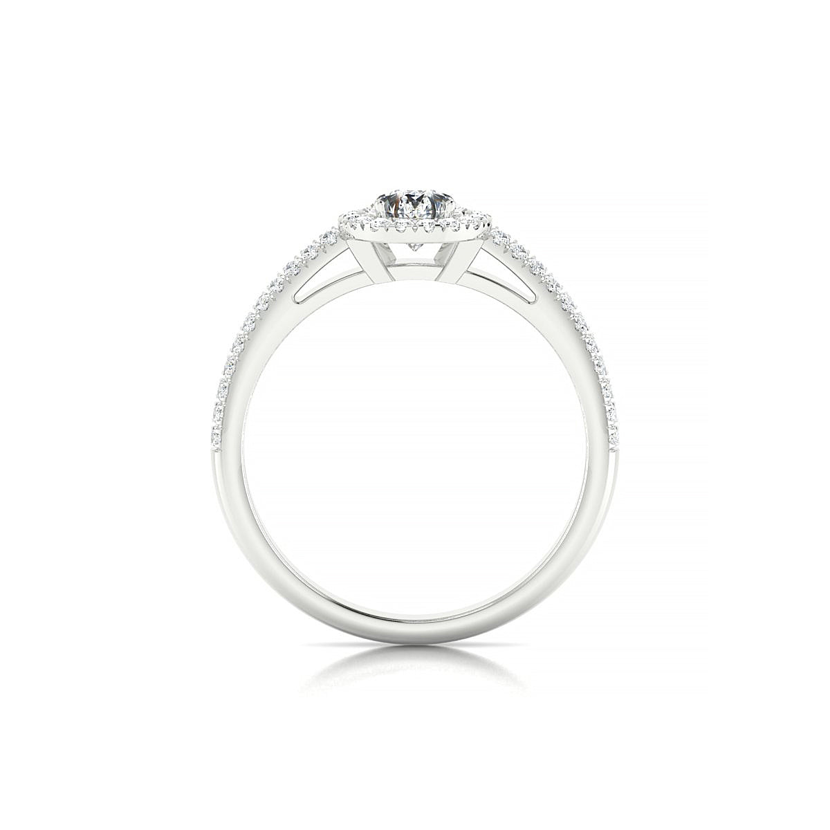 Celeste | 18k White Gold 7 x 5 mm Pear Diamond Ring