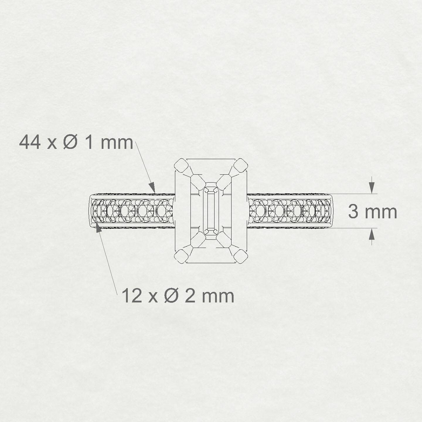 Complete Emerald 2-2.99 ct | 18k Rose Gold Side Stones Ring