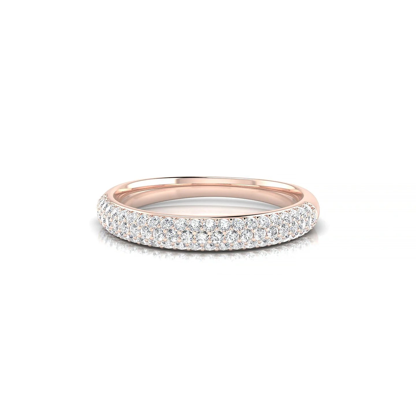 Dawn | 18k Rose Gold 1.1 mm Round Diamond Ring